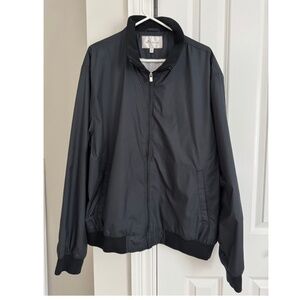 Peter Millar Men’s Jacket, Soft Lightweight Windbreaker Golf Jacket Black Sz XL